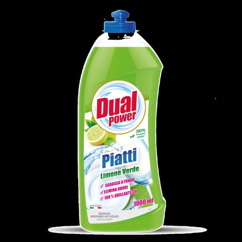 ⁨DUAL POWER Płyn d/naczyń 1L dzióbek Limone Verde⁩ w sklepie Wasserman.eu