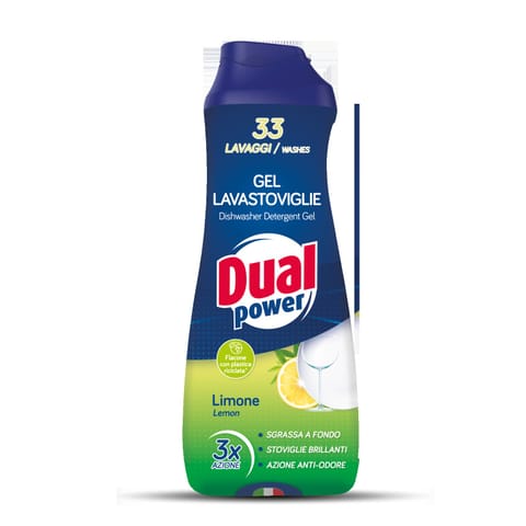 ⁨DUAL POWER Żel do zmywarki 660ml LEMON⁩ w sklepie Wasserman.eu