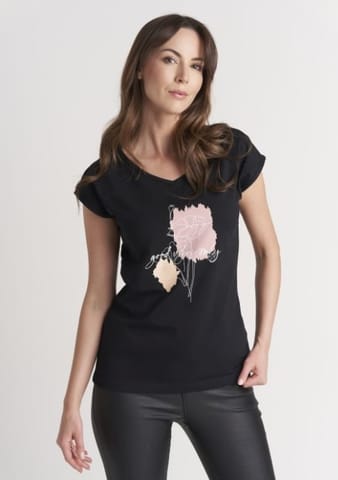 ⁨KOSZULKA GATTA T-SHIRT PRINT 01 CZA (kolor czarny, rozmiar S)⁩ w sklepie Wasserman.eu