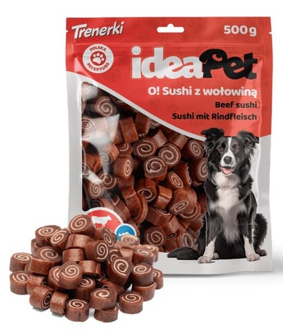 ⁨IdeaPet Sushi z wołowiną 500g⁩ w sklepie Wasserman.eu