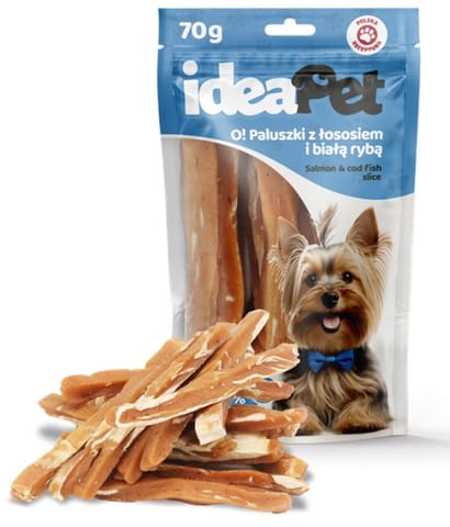 ⁨IdeaPet O! Paluszki z łososiem i białą rybą 70g⁩ w sklepie Wasserman.eu