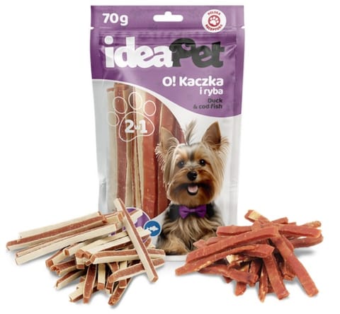 ⁨IdeaPet O! Kaczka i ryba mix 70g⁩ w sklepie Wasserman.eu