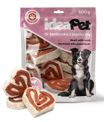 ⁨IdeaPet O! Serduszka z jagnięciną 500g⁩ w sklepie Wasserman.eu