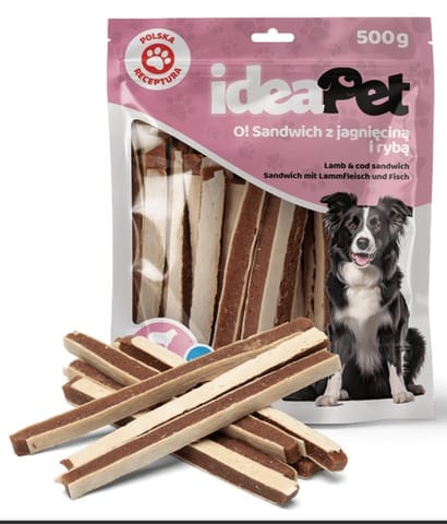 ⁨IdeaPet Sandwich z jagnięciną i rybą 500g⁩ w sklepie Wasserman.eu