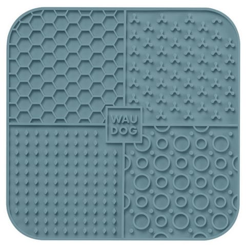⁨Collar WauDog Silicone Mata do lizania 19x19x1cm szara⁩ w sklepie Wasserman.eu
