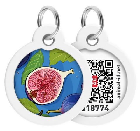 ⁨Collar WauDog Smart ID Zawieszka z QR-paszportem okrągła 3cm figa⁩ w sklepie Wasserman.eu