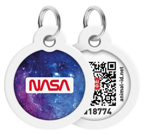 ⁨Collar WauDog Smart ID Zawieszka z QR-paszportem okrągła 3cm NASA21⁩ w sklepie Wasserman.eu