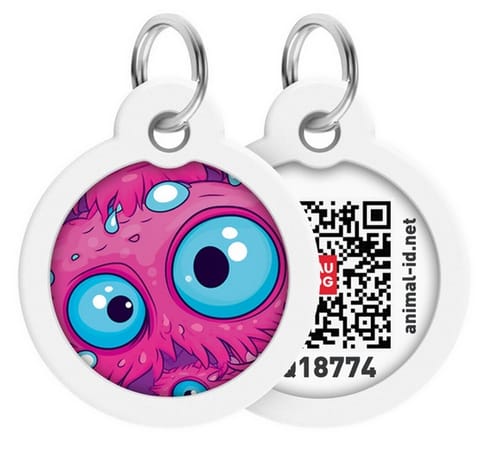 ⁨Collar WauDog Smart ID Zawieszka z QR-paszportem okrągła 3cm oko potwora⁩ w sklepie Wasserman.eu