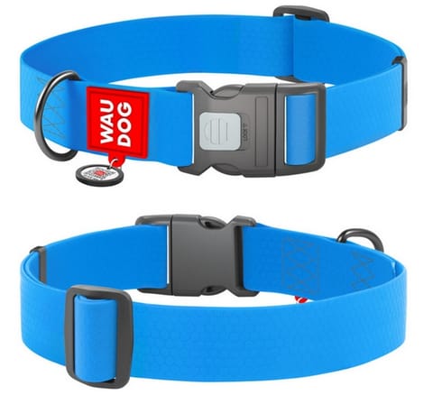⁨Collar Waterproof Obroża wodoodporna z QR-paszportem, plastikowy fastex, XXL 35mm/46-70cm niebieska⁩ w sklepie Wasserman.eu