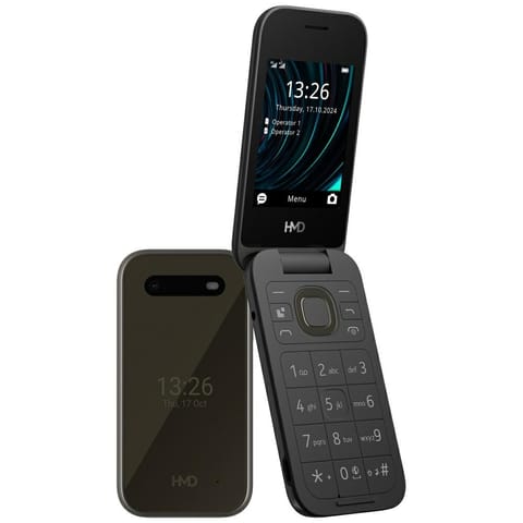 ⁨Telefon HMD 2660 Flip TA-1711 DS czarny⁩ w sklepie Wasserman.eu