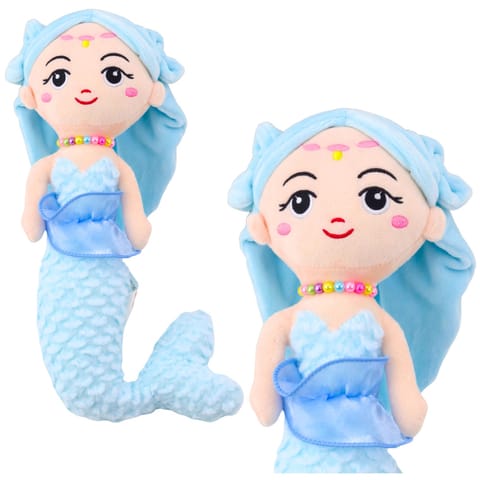 ⁨Pluszowa Syrenka z Koralami Przytulanka Niebieska 32cm⁩ w sklepie Wasserman.eu