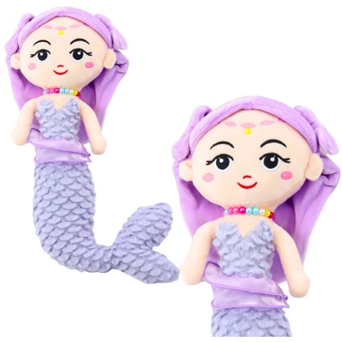 ⁨Pluszowa Syrenka z Koralami Przytulanka Fioletowa 32cm⁩ w sklepie Wasserman.eu