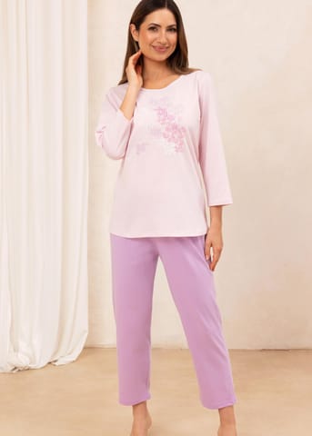 ⁨PIŻAMA REGINA DAMSKA 706 RÓŻ XXL-4XL (kolor różowy, rozmiar 3XL)⁩ w sklepie Wasserman.eu
