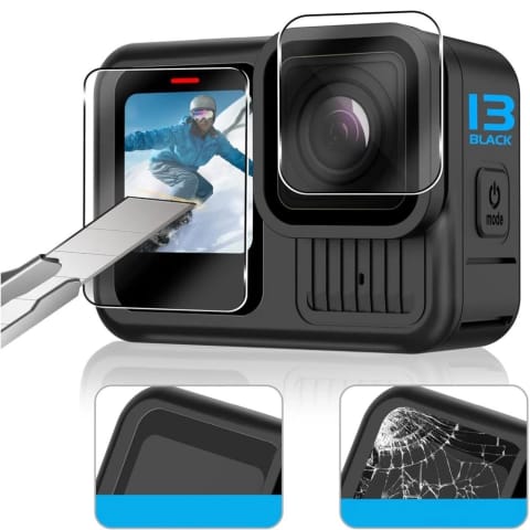 ⁨Szkło Hartowane do GoPro Hero 9-12 Tech-Protect Glass Fit+ 2-Pack⁩ w sklepie Wasserman.eu