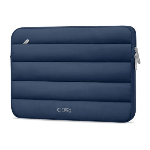 ⁨Etui Ochronne Tech-Protect Fluffy do Laptopa 13–14" Navy Blue⁩ w sklepie Wasserman.eu