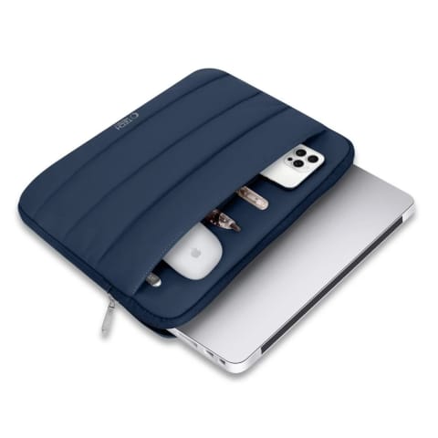 ⁨Etui Ochronne Tech-Protect Fluffy do Laptopa 15–16" Navy Blue⁩ w sklepie Wasserman.eu