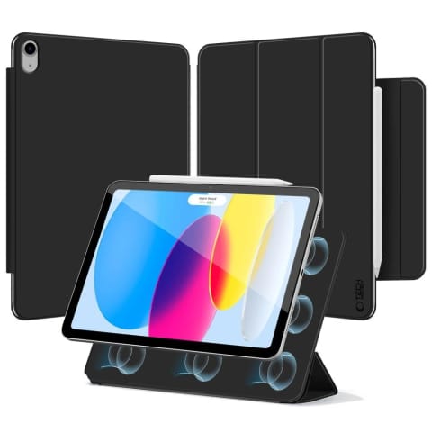 ⁨Etui Tech-Protect SmartCase Magnetic iPad 10.9" 2022 / 11" 2025 Black⁩ w sklepie Wasserman.eu