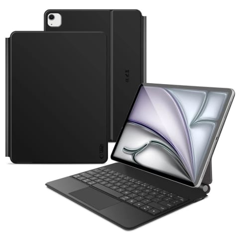 ⁨Etui z klawiaturą Tech-Protect iPad Pro 12.9 / Air 13 SmartCase Black⁩ w sklepie Wasserman.eu