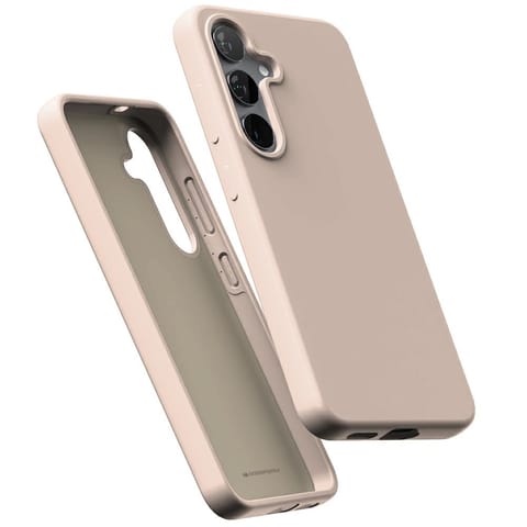 ⁨Etui Mercury Pure Magsafe Silicone do    Samsung Galaxy S25 Plus piaskowy⁩ w sklepie Wasserman.eu