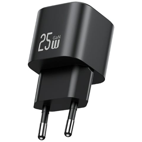 ⁨Ładowarka sieciowa USAMS JC Series CC289 25W GaN Mini Fast Charger USB-C czarny⁩ w sklepie Wasserman.eu
