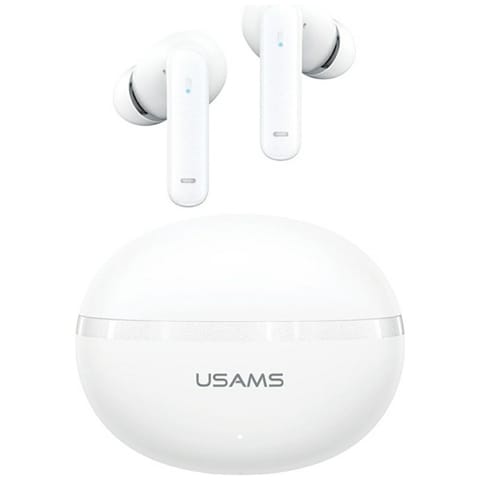 ⁨Słuchawki Bluetooth USAMS Echo E02 TWS   ANC+ENC bezprzewodowe biały⁩ w sklepie Wasserman.eu