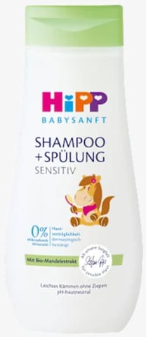 ⁨Hipp Babysanft Szampon + Odżywka 200 ml⁩ w sklepie Wasserman.eu