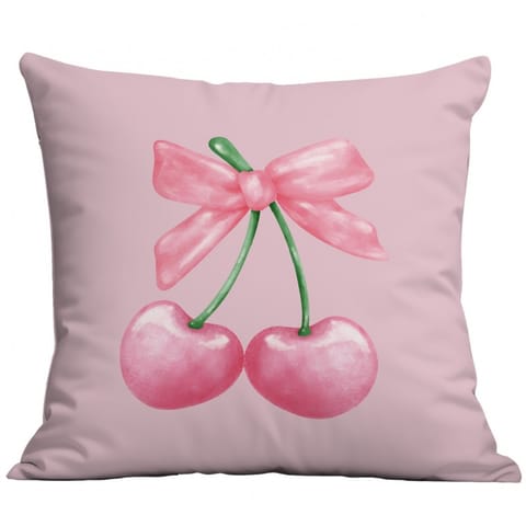 ⁨Lniana poszewka na poduszkę 45 x 45 cm KOKARDA różowa POD231⁩ w sklepie Wasserman.eu