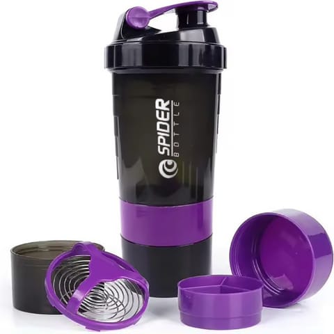 ⁨Shaker sportowy, bidon Twist Off do odżywki białkowej z sitkiem 500ML BD55FIO⁩ w sklepie Wasserman.eu