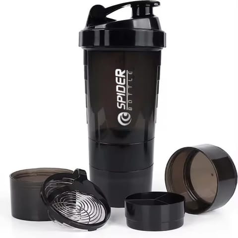 ⁨Shaker sportowy, bidon Twist Off do odżywki białkowej z sitkiem 500ML BD55CZ⁩ w sklepie Wasserman.eu