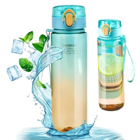 ⁨Butelka na wodę, bidon 560ML CASNO OMBRE niebiesko pomarańczowy BD53⁩ w sklepie Wasserman.eu