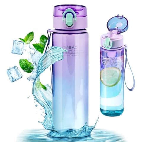 ⁨Butelka na wodę, bidon 560ML CASNO OMBRE fioletowo niebieski BD54⁩ w sklepie Wasserman.eu