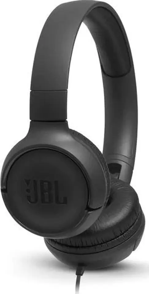 ⁨JBL Tune 500 headphones (black, on-ear, with built-in microphone)⁩ at Wasserman.eu