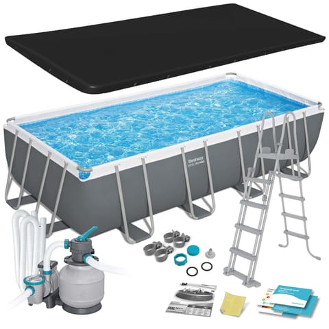 ⁨Basen stelażowy ogrodowy 549 x 274 x 122 cm 12w1 Bestway 56466N⁩ w sklepie Wasserman.eu