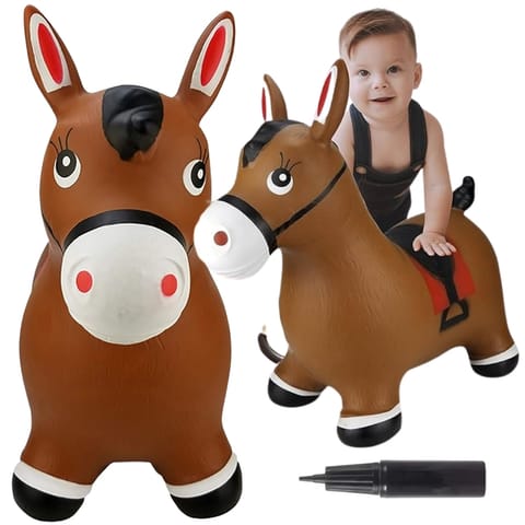 ⁨WOOPIE Skoczek Gumowy do Skakania Konik + Pompka⁩ w sklepie Wasserman.eu