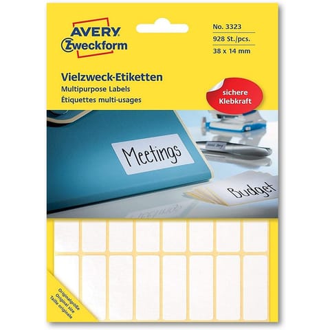 ⁨Etykiety Avery Zweckform 38x14mm do opisu ręcznego⁩ w sklepie Wasserman.eu