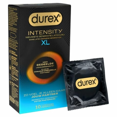 ⁨Durex Intensity XL prezerwatywy lateksowe, ultra-cienkie, 10 szt.⁩ w sklepie Wasserman.eu
