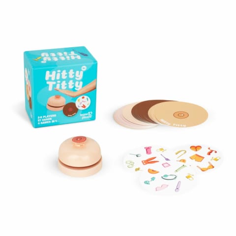 ⁨Tease & Please Hitty Titty Gra Karciana - Zestaw Imprezowy z Dzwonkiem⁩ w sklepie Wasserman.eu