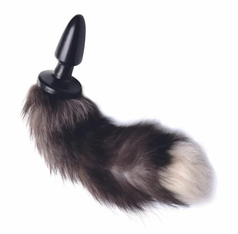 ⁨Tailz Fox Tail Model Black/White - Intymna Maszyna z Futrzanym Ogonem⁩ w sklepie Wasserman.eu