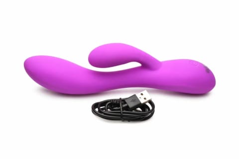 ⁨BANG! Flexible Rabbit Vibrator Dual System Fioletowy 19,5cm⁩ w sklepie Wasserman.eu