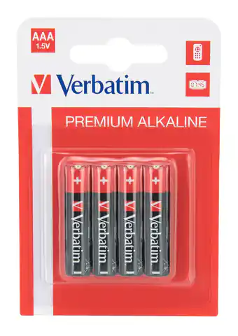 ⁨Zestaw baterii alkaliczne Verbatim 49920⁩ w sklepie Wasserman.eu