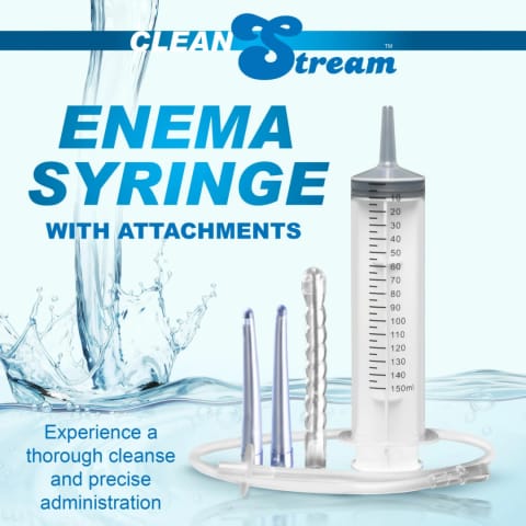 XR Brands Enema Syringe 150 ml z 3 końcowkami i przewodem 60 cm w sklepie Wasserman.eu