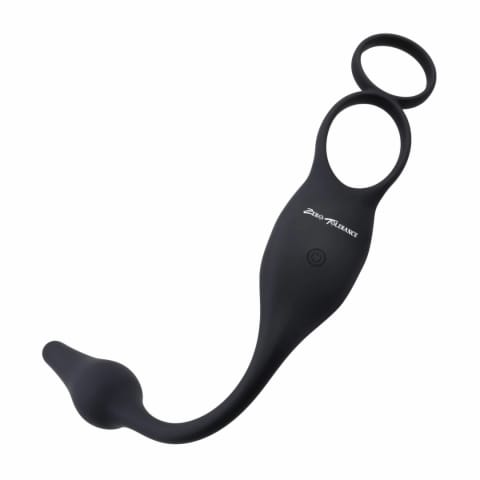 ⁨Evolved Novelties Plug & Tug Black - Zestaw z wibrującym pierścieniem⁩ w sklepie Wasserman.eu