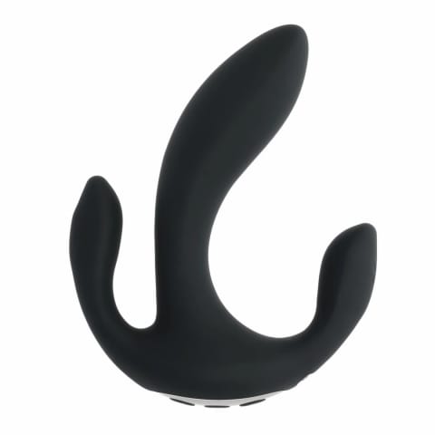 ⁨Playboy Triple Threat Black - Wielofunkcyjny wibrator trojstrefowy⁩ w sklepie Wasserman.eu