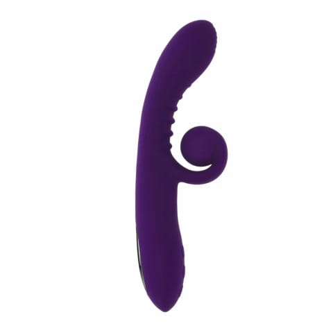 ⁨Playboy Curlicue Purple - wielofunkcyjny model spiralny z dwoma silnikami⁩ w sklepie Wasserman.eu
