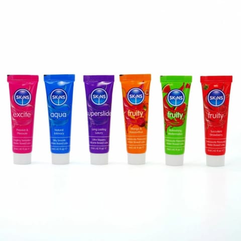 ⁨Skins Zestaw Mini Lubrykantow Vital & Fruity 6x12ml Mix Owocowy⁩ w sklepie Wasserman.eu