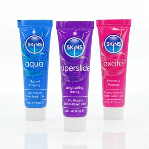 ⁨Skins Vital Zestaw Probny Lubrykantow 3x12ml - Aqua, Superslide, Excite⁩ w sklepie Wasserman.eu
