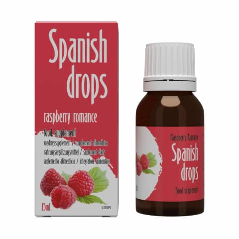⁨Cobeco Spanish Drops Raspberry Romance krople smak malinowy 15ml⁩ w sklepie Wasserman.eu