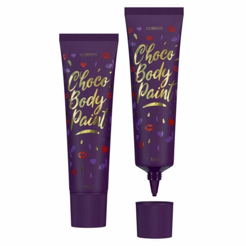 ⁨Cobeco Chocolate Bodypaint 100 ml - Jadalna farbka do ciała z czekoladą⁩ w sklepie Wasserman.eu