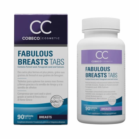 ⁨Cobeco CC Fabulous Breasts 90 tabletek - formuła ziołowa z wapniem⁩ w sklepie Wasserman.eu