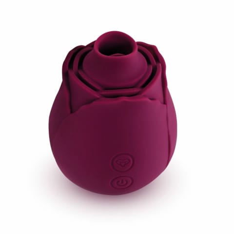 ⁨Skins Rose Buddies The Rose Flutterz wibrujący model silikonowy burgund⁩ w sklepie Wasserman.eu